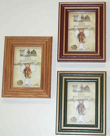 Decorative Framed Art with Bears - Click Image to Close