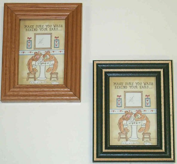 Decorative Framed Art with Bears - Click Image to Close