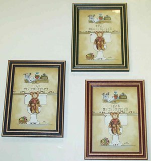 Decorative Framed Art with Bears