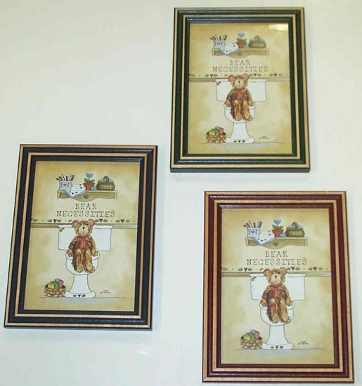 Decorative Framed Art with Bears - Click Image to Close