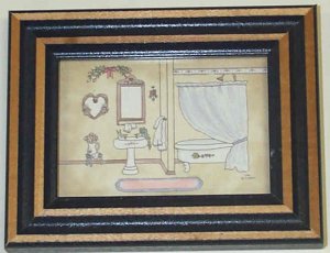 Decorative Framed Art with Bears