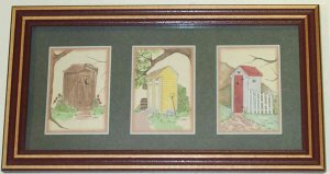 Decorative Framed Art with Bears