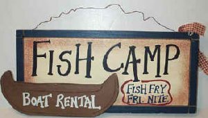Fish Camp Plaque