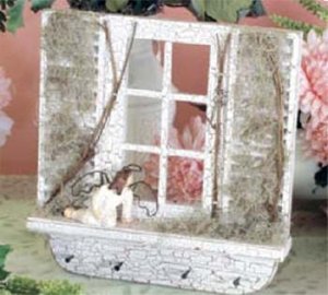 WINDOW & SHUTTERS W ANGEL KEY RACK