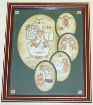 Decorative Framed Art with Bears