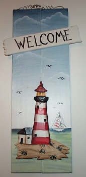 Lighthouse Welcome Plaque