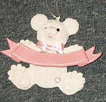 Resin Snowbearie Girl Ornament - Click Image to Close