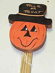 Pumpkin Hat Stake - Click Image to Close