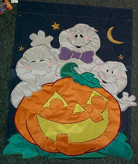 Ghost Trio Garden Flag - Click Image to Close