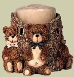 Bears Candle Holder - Click Image to Close