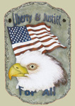 Eagle Plaque with Flag