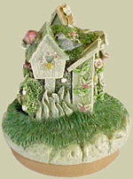Birdhouse Candle Topper