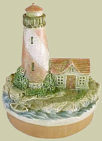 Lighthouse Candle Topper - Click Image to Close